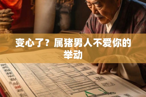变心了?属猪男人不爱你的举动 变心了?属猪男人不爱你的举动