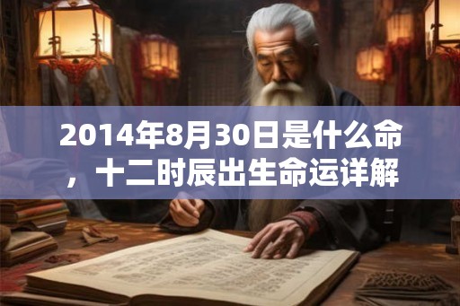 2014年8月30日是什么命，十二时辰出生命运详解