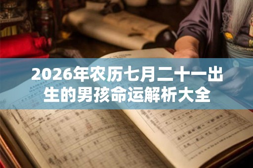 2026年农历七月二十一出生的男孩命运解析大全 2026年农历七月二十一出生的男孩命运解析大全