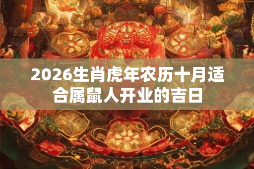 2026生肖虎年农历十月适合属鼠人开业的吉日