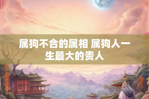 属狗不合的属相 属狗人一生最大的贵人