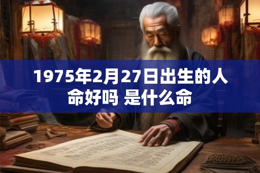 1975年2月27日出生的人命好吗 是什么命