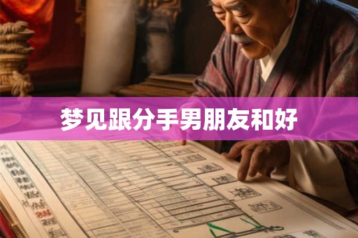 梦见跟分手男朋友和好