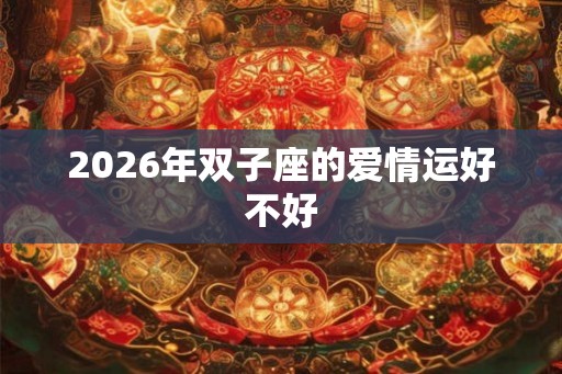 2026年双子座的爱情运好不好