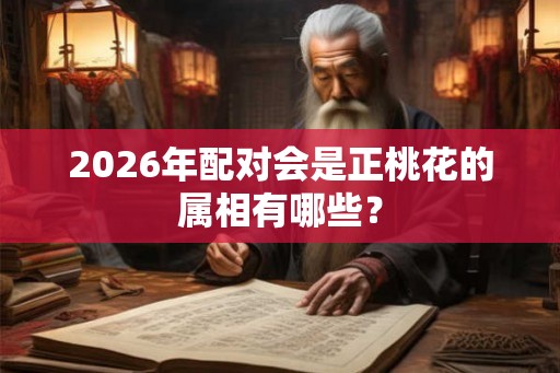 2026年配对会是正桃花的属相有哪些？