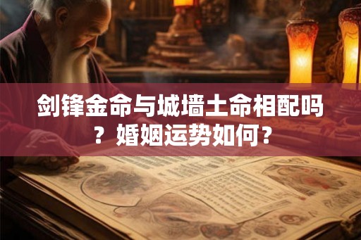 剑锋金命与城墙土命相配吗？婚姻运势如何？
