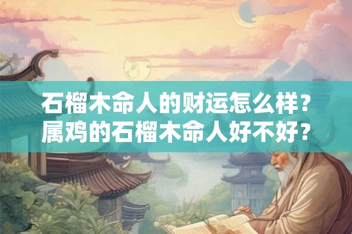 石榴木命人的财运怎么样？属鸡的石榴木命人好不好？