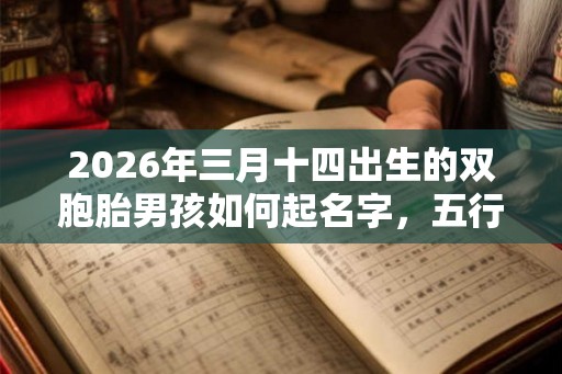 2026年三月十四出生的双胞胎男孩如何起名字,五行属什么 2026年三月十四出生的双胞胎男孩如何起名字,五行属什么