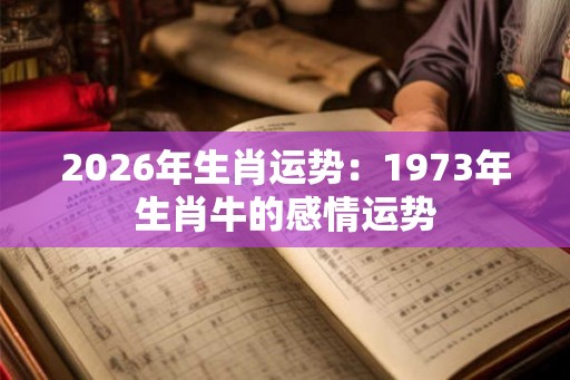 2026年生肖运势:1973年生肖牛的感情运势 2026年生肖运势:1973年生肖牛的感情运势