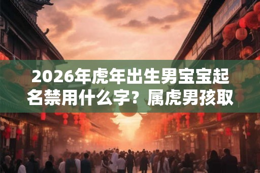 2026年虎年出生男宝宝起名禁用什么字？属虎男孩取名忌用字根