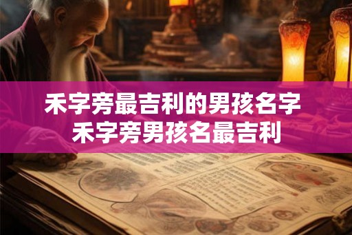 禾字旁最吉利的男孩名字 禾字旁男孩名最吉利