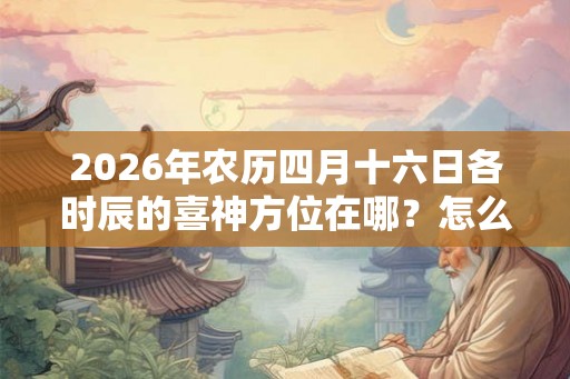 2026年农历四月十六日各时辰的喜神方位在哪？怎么祭拜喜神？