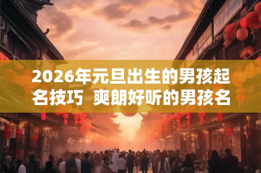 2026年元旦出生的男孩起名技巧  爽朗好听的男孩名字