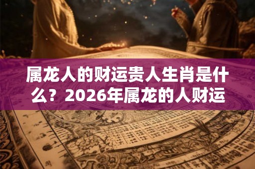 属龙人的财运贵人生肖是什么？2026年属龙的人财运好吗？