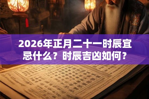 2026年正月二十一时辰宜忌什么?时辰吉凶如何? 2026年正月二十一时辰宜忌什么?时辰吉凶如何?