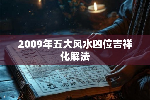 2009年五大风水凶位吉祥化解法