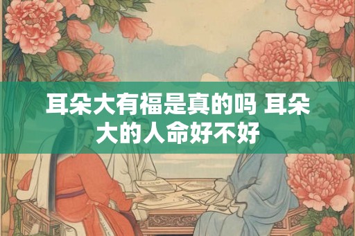 耳朵大有福是真的吗 耳朵大的人命好不好