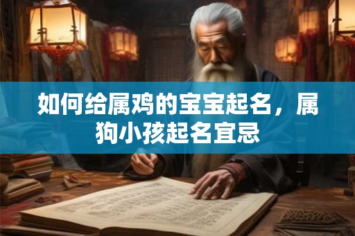 如何给属鸡的宝宝起名，属狗小孩起名宜忌