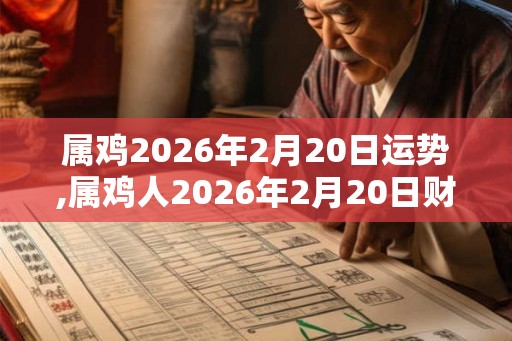 属鸡2026年2月20日运势,属鸡人2026年2月20日财运,生肖鸡2026年2月20日运势 属鸡2026年2月20日运势,属鸡人2026年2月20日财运,生肖鸡2026年2月20日运势