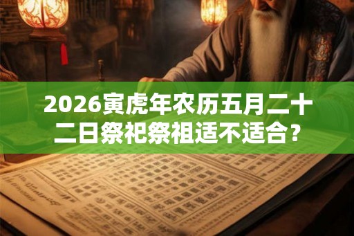 2026寅虎年农历五月二十二日祭祀祭祖适不适合？