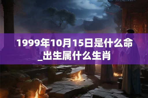 1999年10月15日是什么命_出生属什么生肖