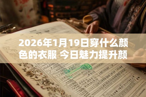 2026年1月19日穿什么颜色的衣服 今日魅力提升颜色