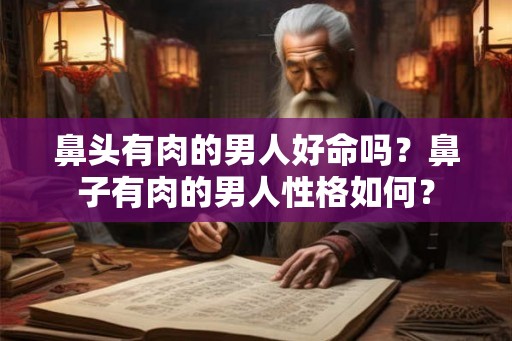 鼻头有肉的男人好命吗？鼻子有肉的男人性格如何？