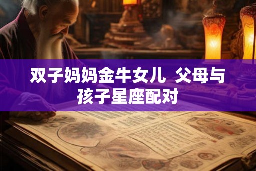 双子妈妈金牛女儿  父母与孩子星座配对
