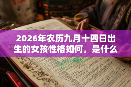 2026年农历九月十四日出生的女孩性格如何,是什么命? 2026年农历九月十四日出生的女孩性格如何,是什么命?