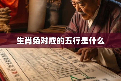生肖兔对应的五行是什么