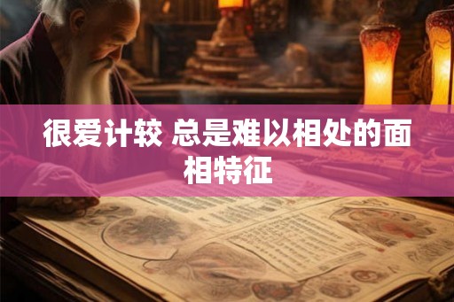 很爱计较 总是难以相处的面相特征