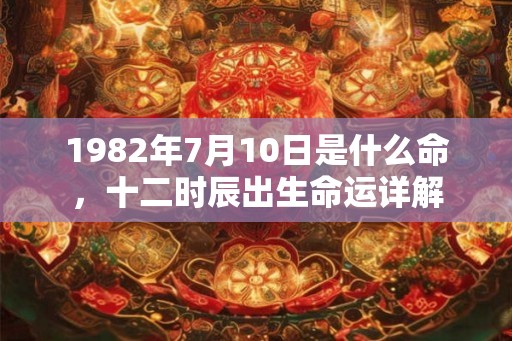 1982年7月10日是什么命,十二时辰出生命运详解 1982年7月10日是什么命,十二时辰出生命运详解