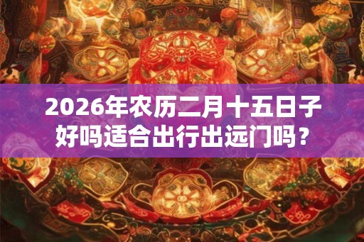 2026年农历二月十五日子好吗适合出行出远门吗？