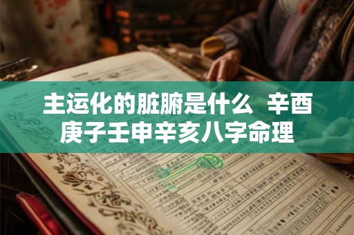 主运化的脏腑是什么  辛酉庚子壬申辛亥八字命理