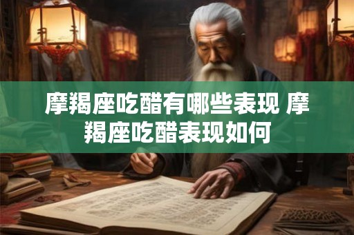 摩羯座吃醋有哪些表现 摩羯座吃醋表现如何 摩羯座吃醋有哪些表现 摩羯座吃醋表现如何