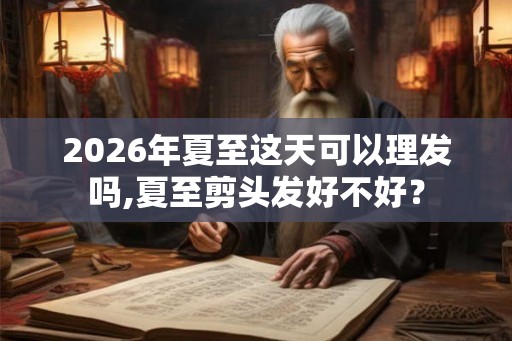2026年夏至这天可以理发吗,夏至剪头发好不好？