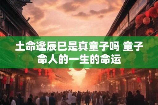 土命逢辰巳是真童子吗 童子命人的一生的命运 土命逢辰巳是真童子吗 童子命人的一生的命运