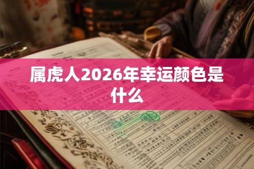 属虎人2026年幸运颜色是什么