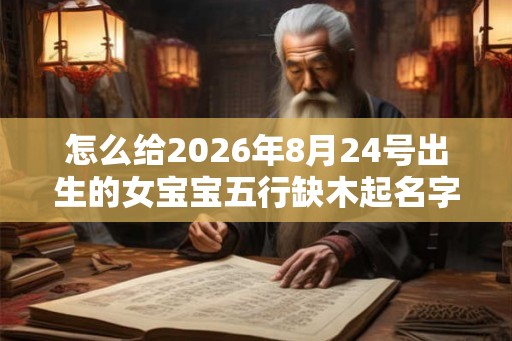 怎么给2026年8月24号出生的女宝宝五行缺木起名字