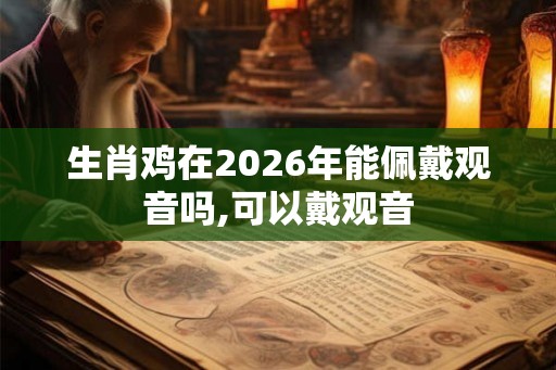 生肖鸡在2026年能佩戴观音吗,可以戴观音