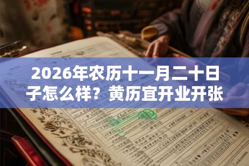 2026年农历十一月二十日子怎么样？黄历宜开业开张吗？