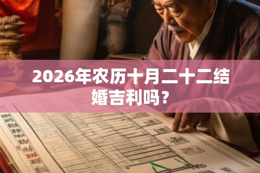 2026年农历十月二十二结婚吉利吗？