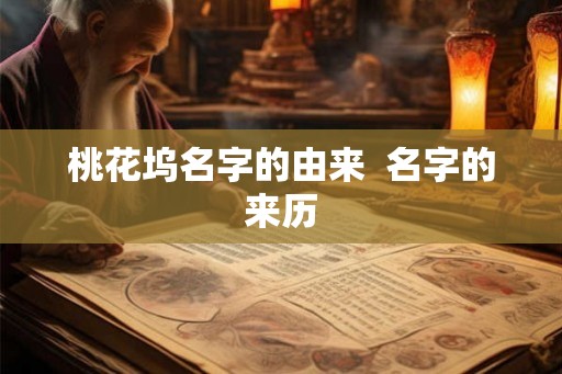 桃花坞名字的由来  名字的来历