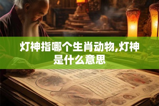 灯神指哪个生肖动物,灯神是什么意思