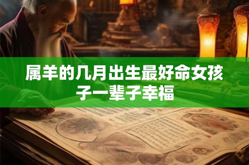 属羊的几月出生最好命女孩子一辈子幸福