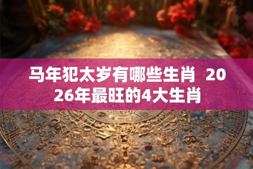 马年犯太岁有哪些生肖 2026年最旺的4大生肖 马年犯太岁有哪些生肖 2026年最旺的4大生肖
