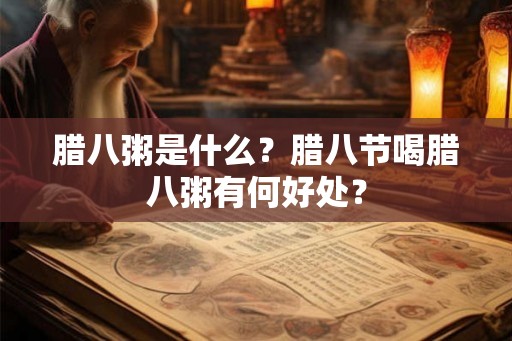 腊八粥是什么？腊八节喝腊八粥有何好处？