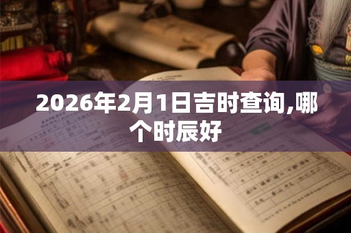 2026年2月1日吉时查询,哪个时辰好