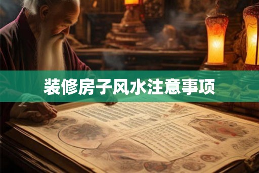 装修房子风水注意事项