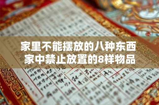 家里不能摆放的八种东西 家中禁止放置的8样物品